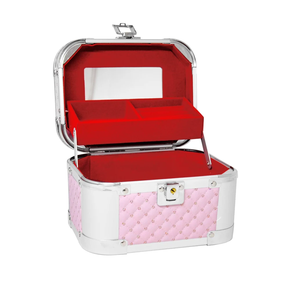 Maletín Jessamy Con Bandeja PVC Rosa — foto 2
