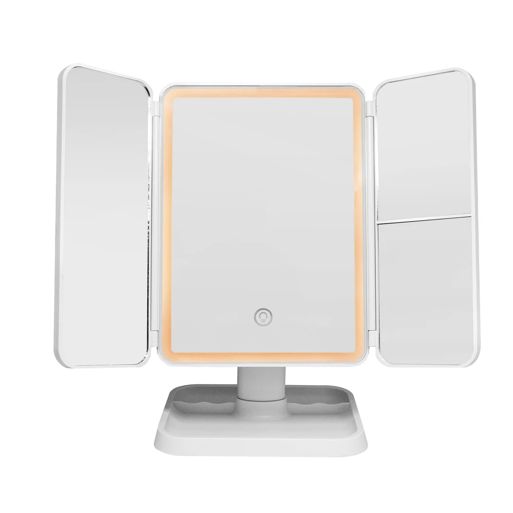 Espejo Capitoné Blanco LED Jessamy Con USB — foto 6