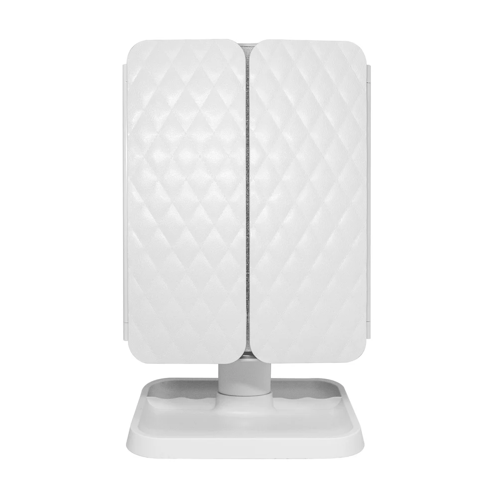 Espejo Capitoné Blanco LED Jessamy Con USB — foto 7