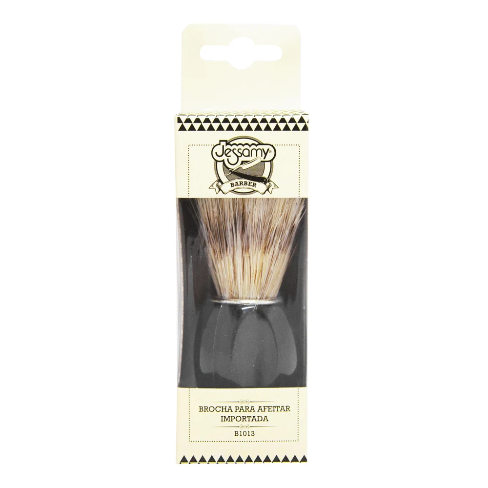 Brocha de Afeitar Jessamy Grande Mango Plástico Negro — foto 5