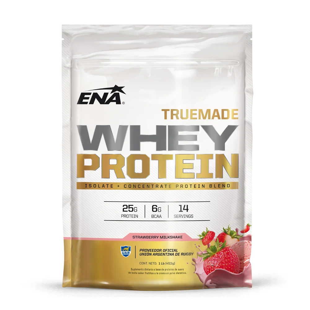 Suplemento Proteico Ena Whey Protein Frutilla 453 g — foto 1