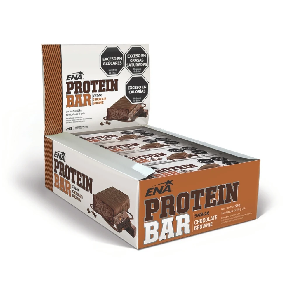 Barras de Proteína ENA Protein Bar Chocolate Caja x16 — foto 1