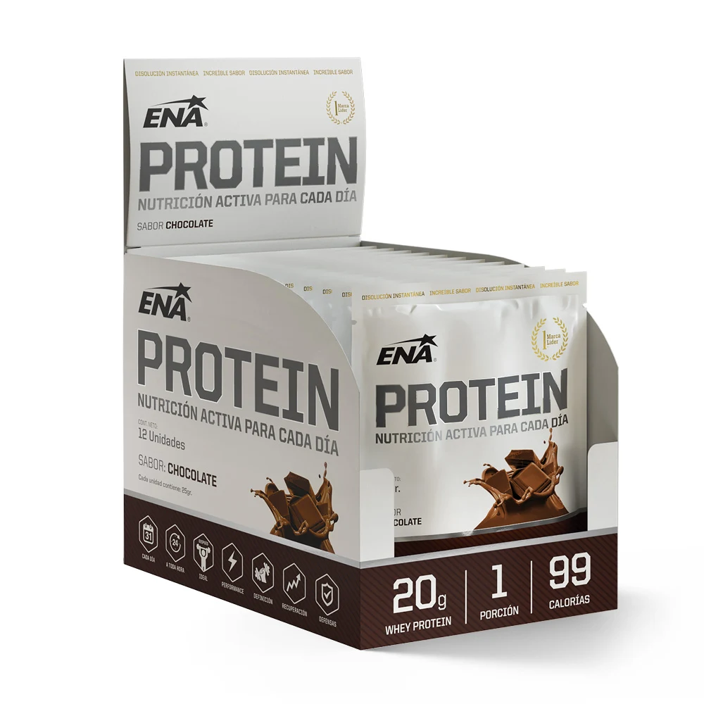 Suplemento ENA Protein Sobre Chocolate X12 Sobres — foto 1