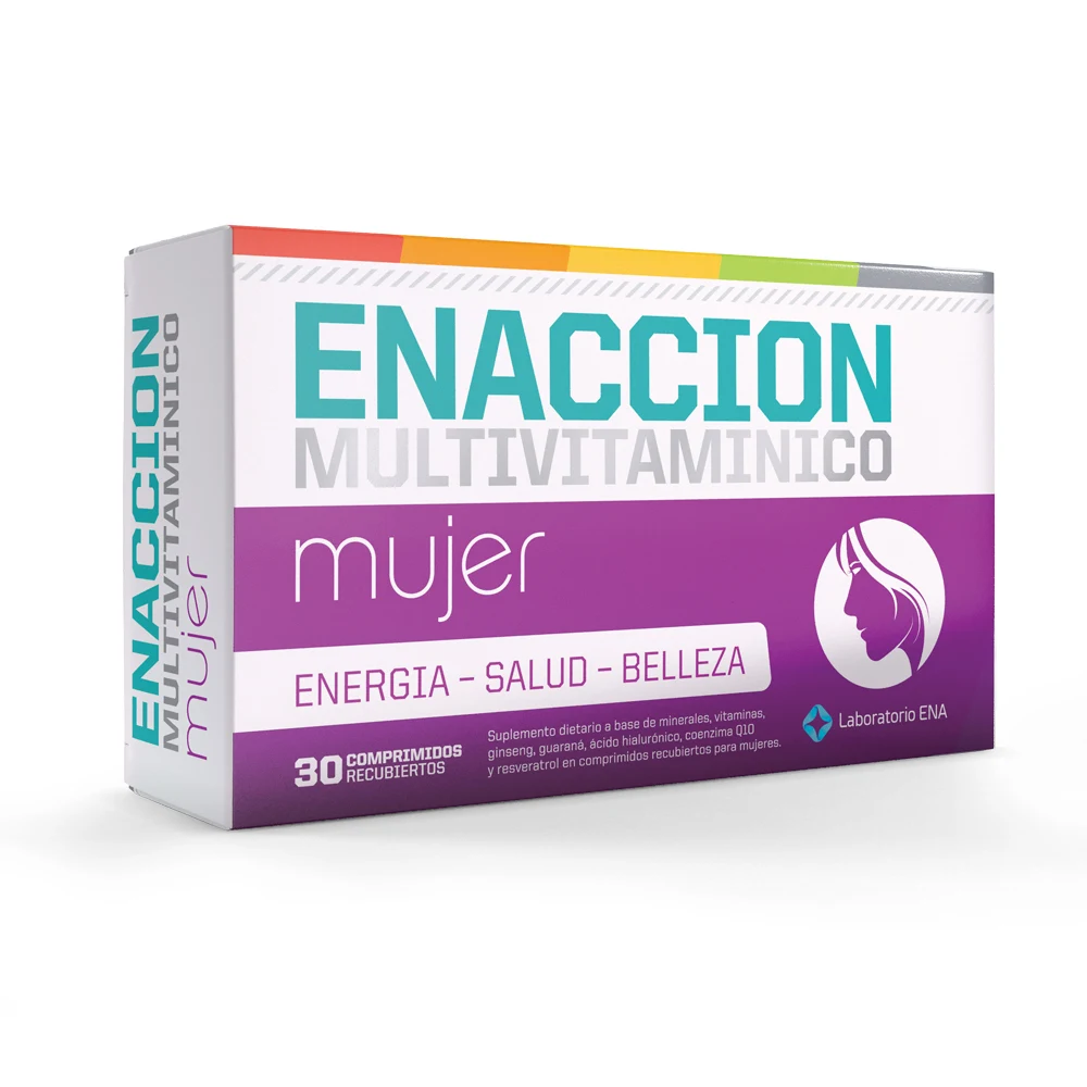 Multivitamínico para Mujer Enacción 30 comprimidos — foto 1