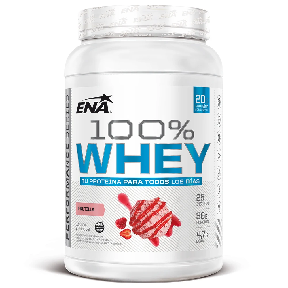 ENA 100% Whey Protein Frutilla 900 g — foto 1