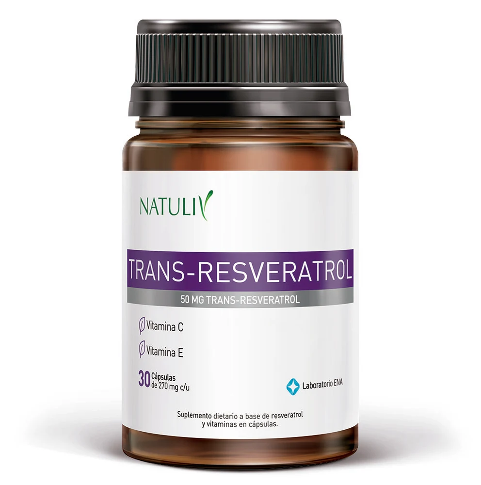 Resveratrol Natuliv 30 Cápsulas — foto 1