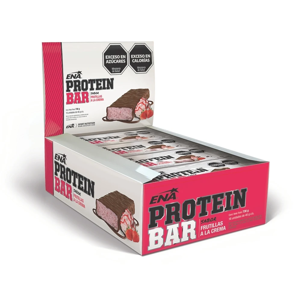 Barras de Proteína ENA Protein Bar Frutilla Crema x 16 unidades — foto 1