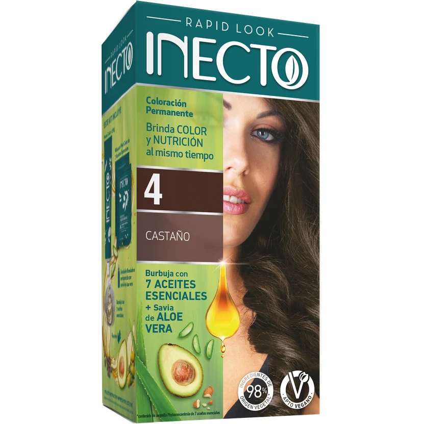 Tintura Capilar Inecto Rapid Look Tono 4 — foto 2