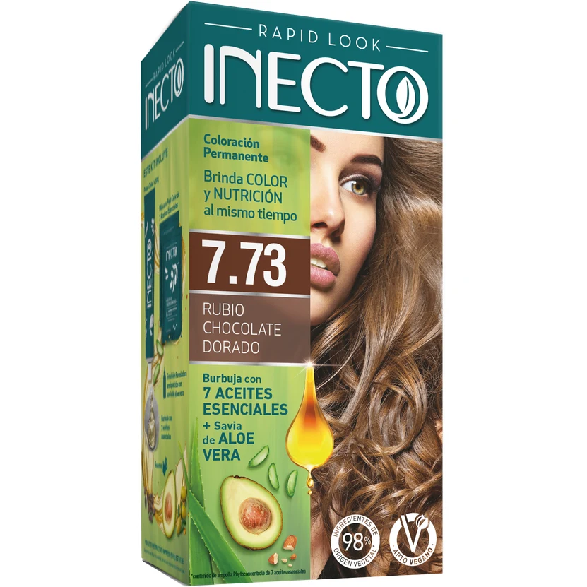 Tintura Capilar Inecto Rapid Look Tono 7.73 — foto 2