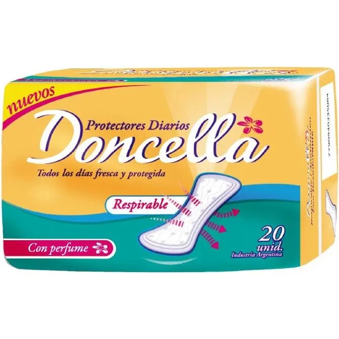 Protectores Diarios Doncella Anatómicos con Perfume x20 — foto 4