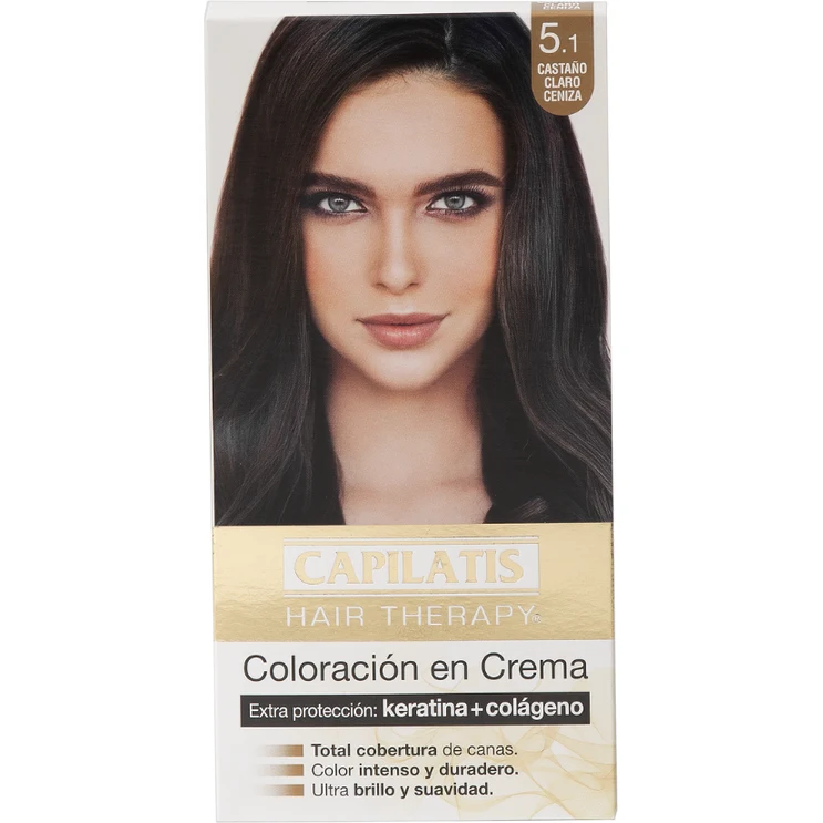 Capilatis Coloración en Crema - Castaño Claro Ceniza 5.1 — foto 2