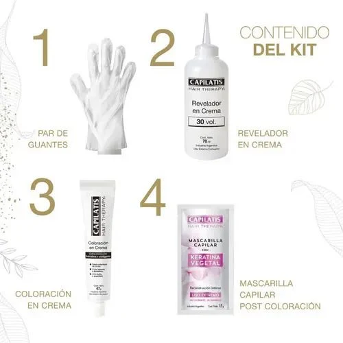 Capilatis Coloración en Crema - Rubio Extra Claro Ceniza 10.1 — foto 5