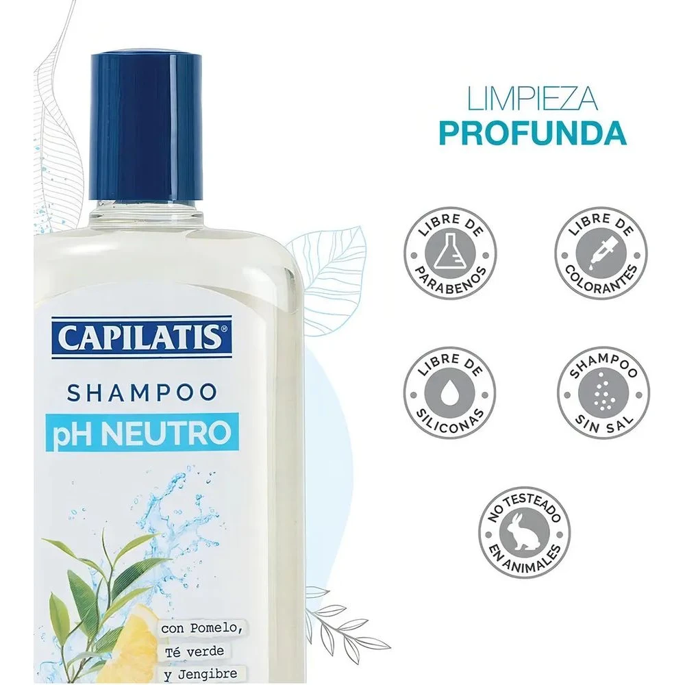 Shampoo Capilatis pH Neutro Limpieza Profunda 420 ml — foto 4