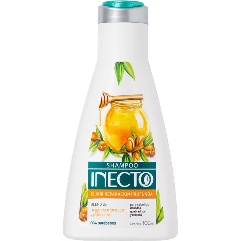 Shampoo Inecto Elix Reparador Profesional 400 ml — foto 2