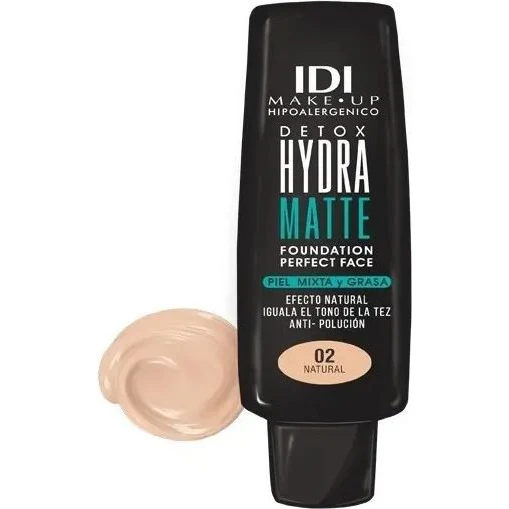 Base de Maquillaje IDI Hydra Matte Detox Tono 02 Natural — foto 2