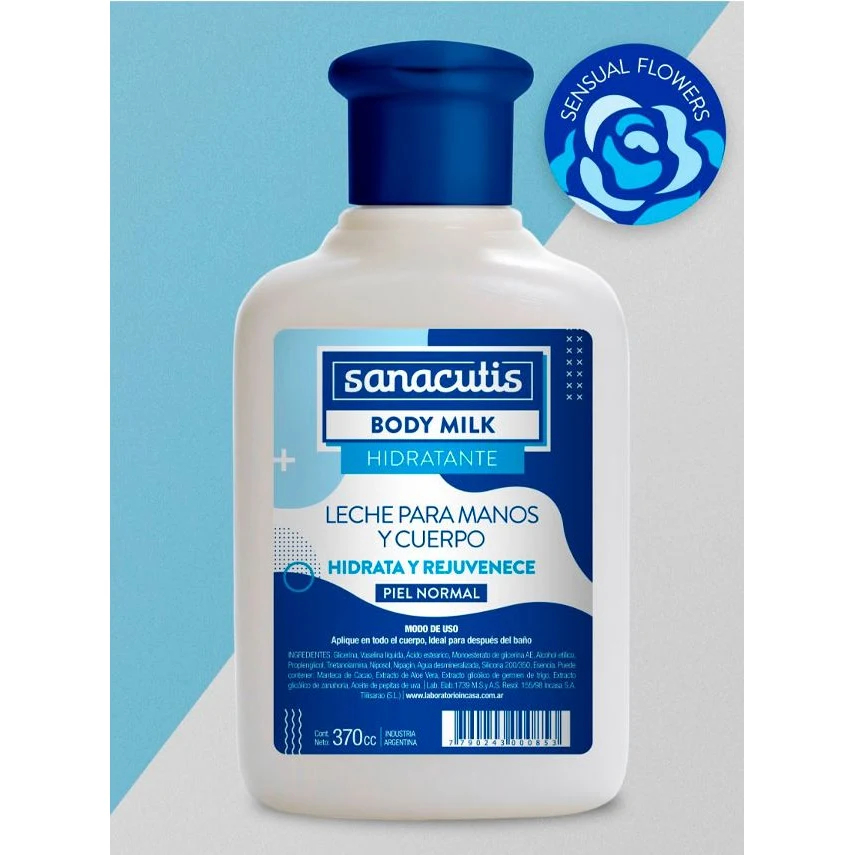 Sanacutis Leche P/ Manos y Cuerpo370 Cc — foto 2