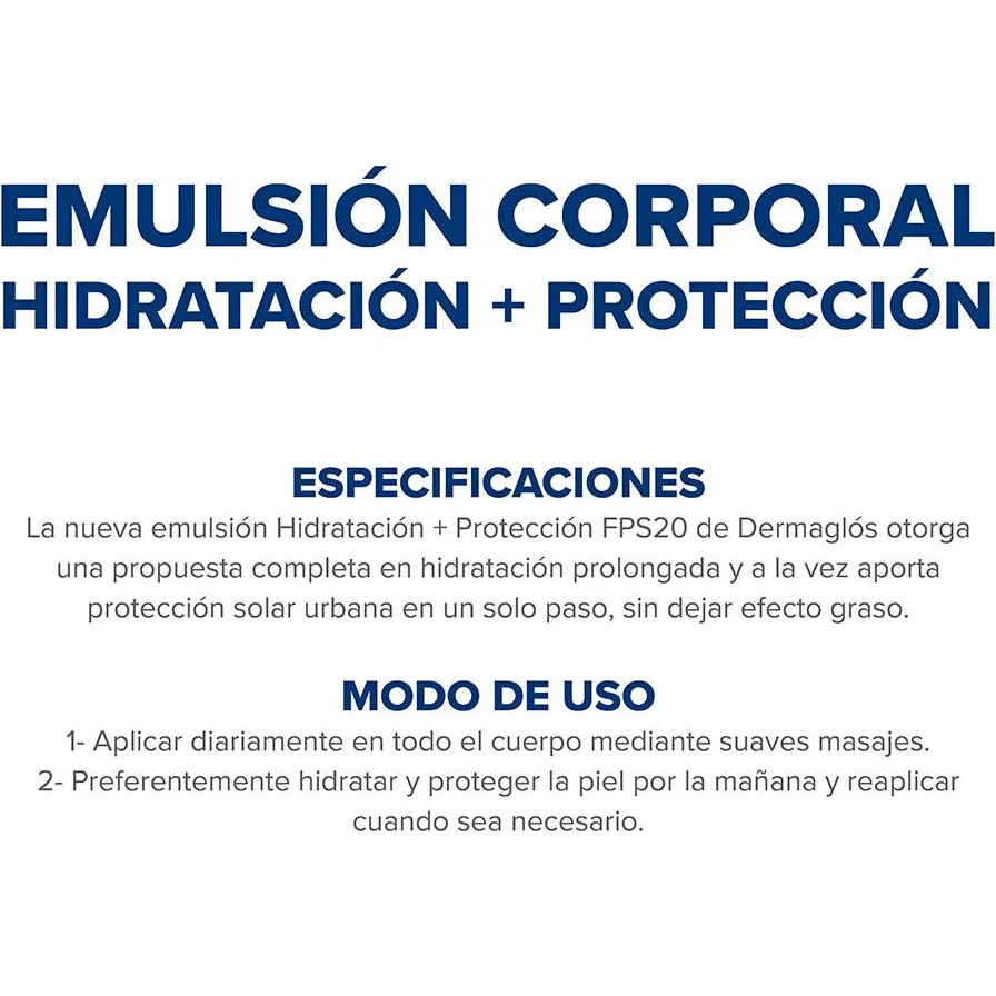 Crema Corporal Dermaglos Hidratante y Protectora 175 ml — foto 4