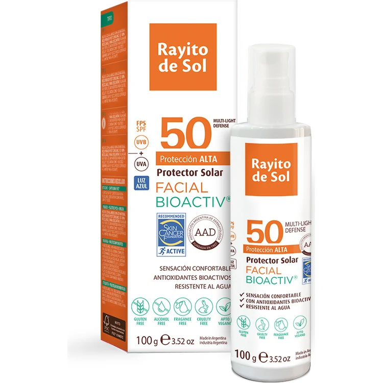 Protector Solar Facial Rayito de Sol FPS 50 100 g — foto 2