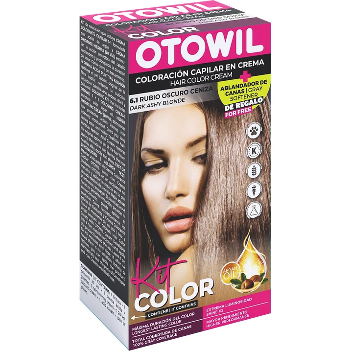 Otowil Kit Simple - Argán |6.1 Rubio Oscuro Ceniza — foto 2