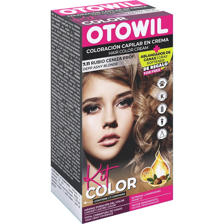 Otowil Kit Simple - Argán |7.11 Rubio Ceniza Profundo — foto 2