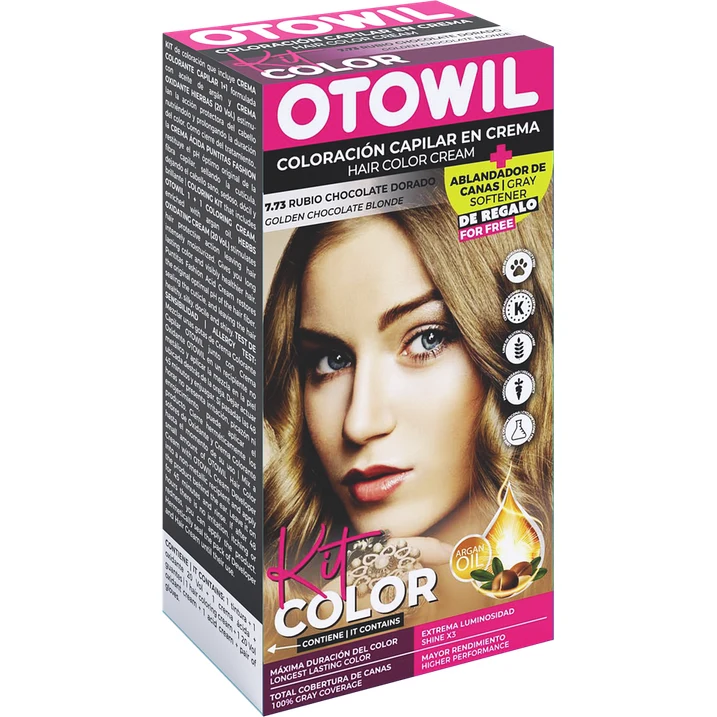 Otowil Kit Simple - Argán |7.73 Rubio Chocolate Dorado — foto 2
