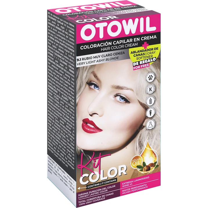 Otowil Kit Simple - Argán |9.1 Rubio Muy Claro Ceniza — foto 2