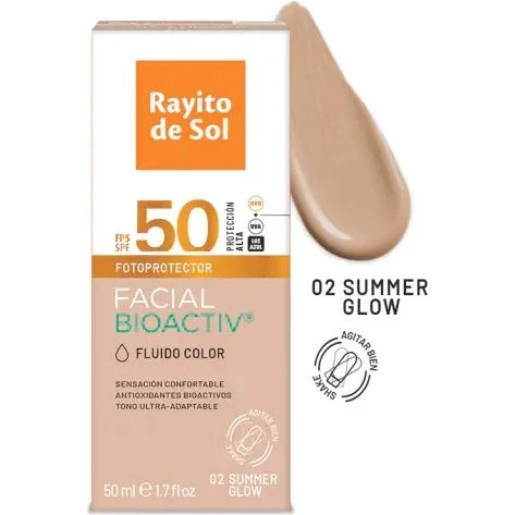 Protector Solar Facial Rayito de Sol FPS 50 Color Tono 2 — foto 3