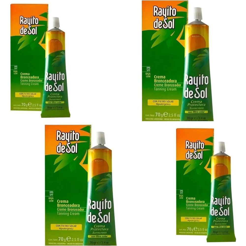 Crema Bronceadora Rayito de Sol con Filtro 70 g — foto 5