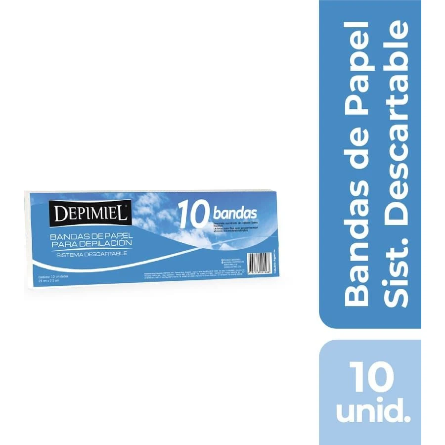 Bandas Depilatorias de Papel Depimiel x 10 Unidades — foto 2