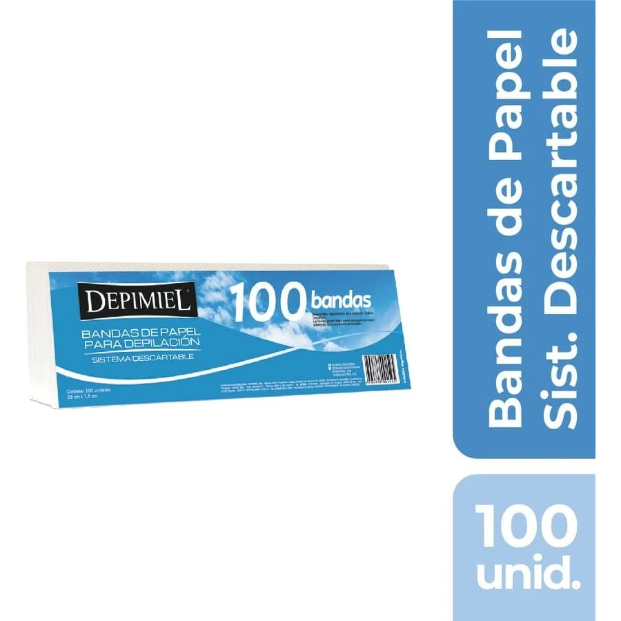 Bandas Depilatorias de Papel Depimiel x 100 Unidades — foto 2