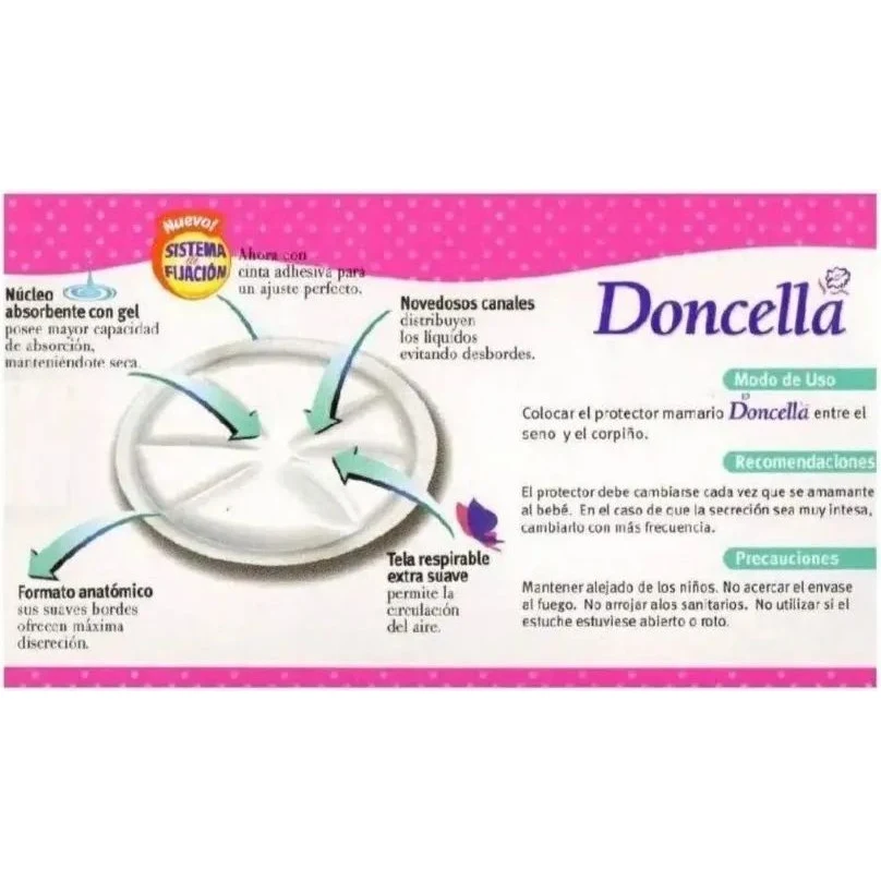 DONCELLA PROT MAMARIO C/GEL, CANALES Y TELA RESPIRABLE SOBRES IND X 24 Unid. — foto 4