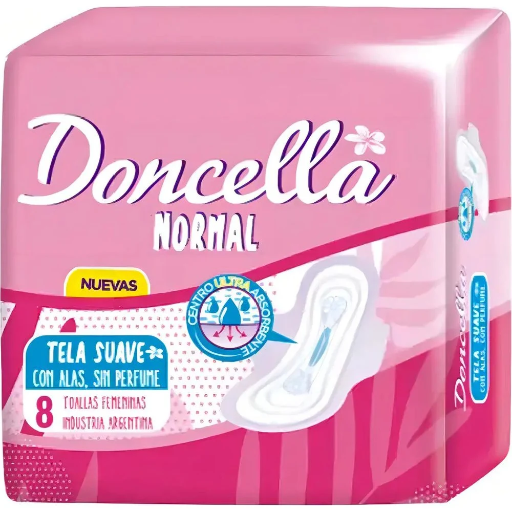 DONCELLA TOALLA POCKET NORMAL CON ALAS TELA SUAVE SIN DEO x 8 Un — foto 3