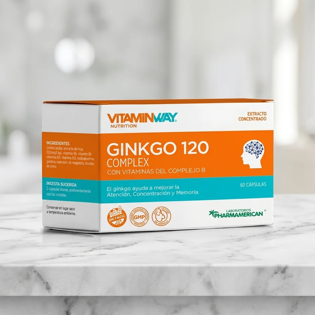 Suplemento Dietario Vitamin Way Ginkgo 120 Complex 60 Cápsulas — foto 3