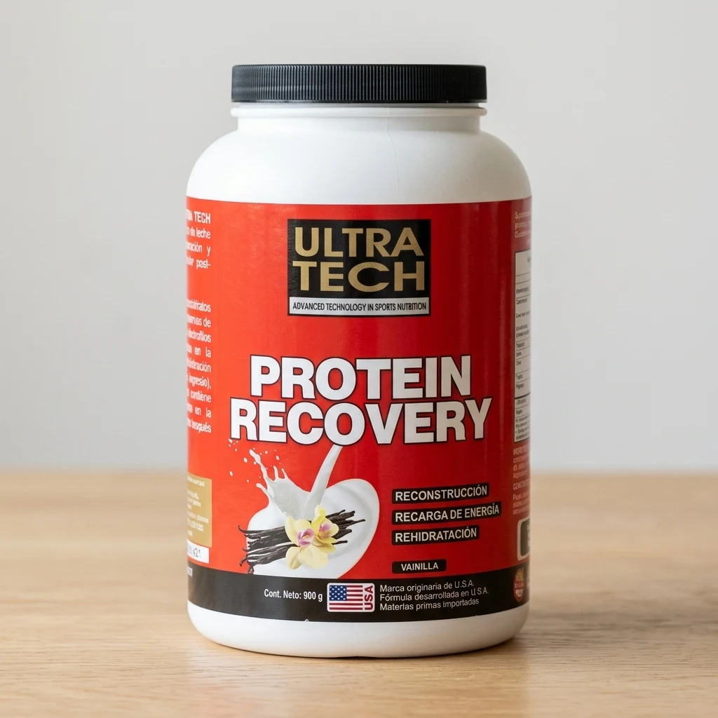 Suplemento Ultratech Protein Recovery Vainilla 900 g — foto 2