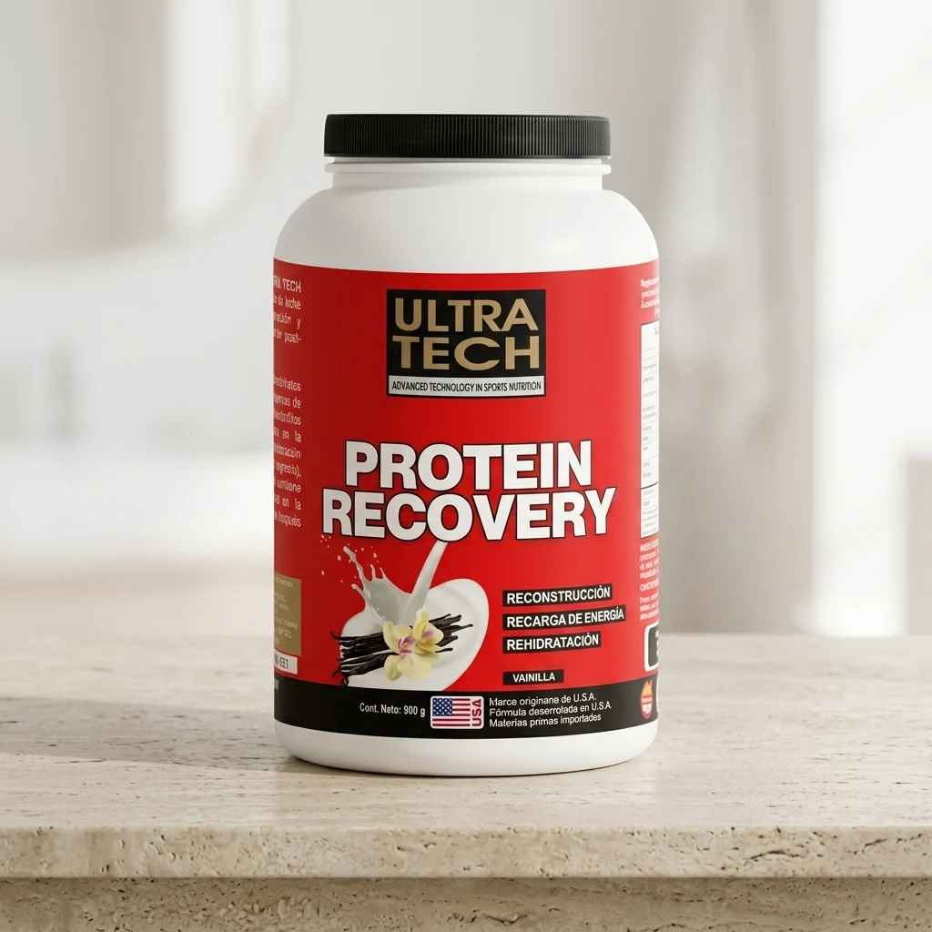 Suplemento Ultratech Protein Recovery Vainilla 900 g — foto 3
